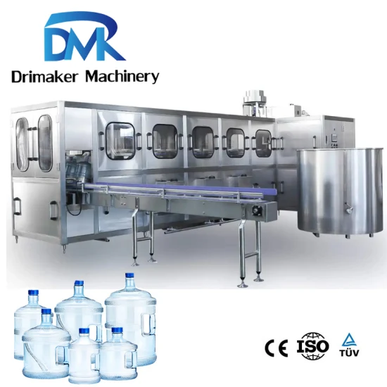 Automatic 3&5 Gallon Pure Mineral Water Rinsing Filling Capping Machine 19L 20L Barrel